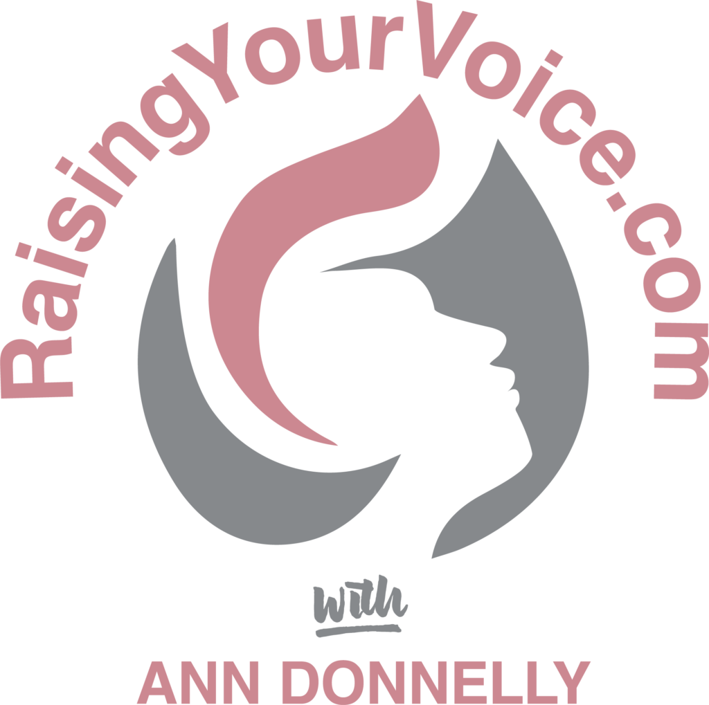 RaisingYourVoice.com with Ann Donnelly logo