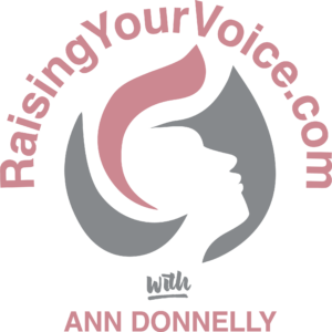 RaisingYourVoice.com with Ann Donnelly logo